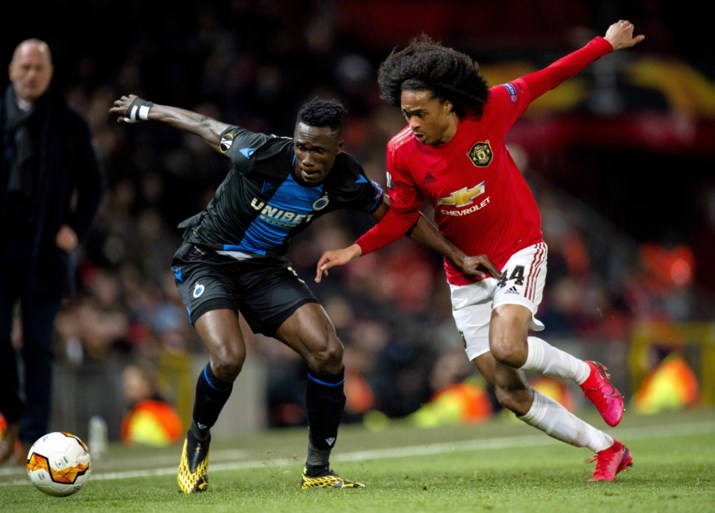 Rode kaart Simon Deli hypothekeert Brugse stunt in Old Trafford: blauw-zwart krijgt vijf goals om de oren tegen Man United