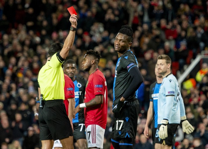 Rode kaart Simon Deli hypothekeert Brugse stunt in Old Trafford: blauw-zwart krijgt vijf goals om de oren tegen Man United