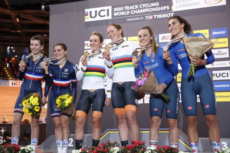 Jolien D’hoore en Lotte Kopecky vierde in ploegkoers op WK: “We staan er weer en dat is hoopgevend voor Tokio”