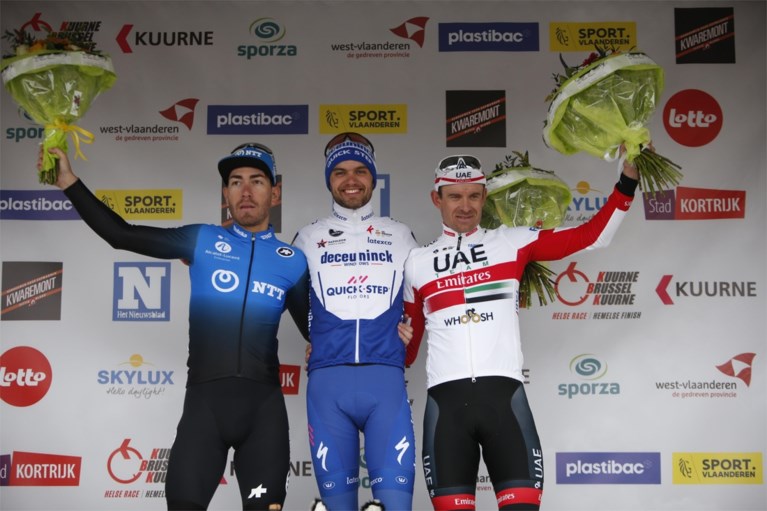 REACTIES. Winnaar Kasper Asgreen zag af in Kuurne-Brussel-Kuurne: “Ik had zo veel pijn aan mijn benen, maar gelukkig hield ik stand”