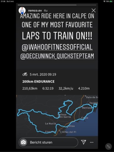 Remco Evenepoel via Catalonië en Sierra Nevada naar Luik en Giro, ondertussen imponeert hij met trainingstocht