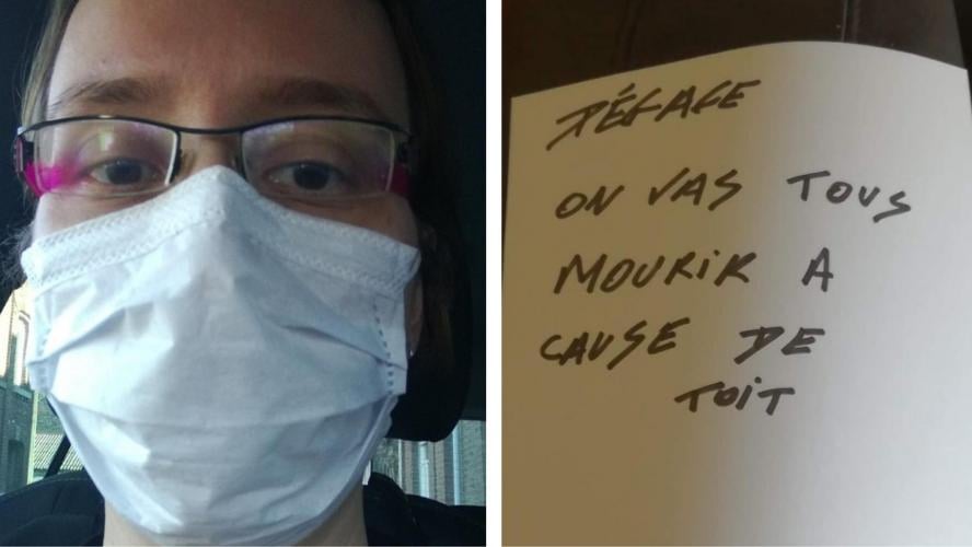 “Ga weg, we gaan allemaal sterven door jou”: verpleegster krijgt dreigbrieven onder haar deur geschoven