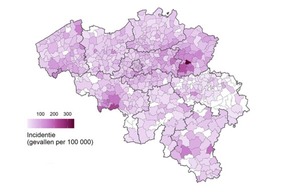 Voor eerst verdeling van besmettingen per gemeente: Limburg zwaarst getroffen