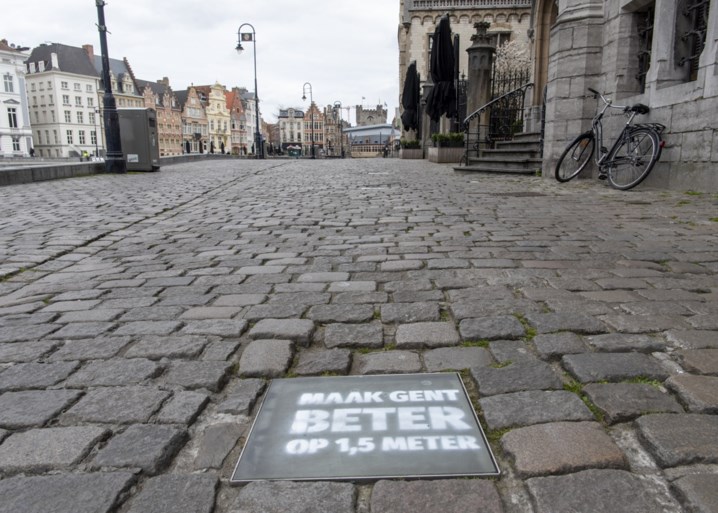“Wandel door, corona neemt ook geen pauze”: nieuwe borden en tags in Gents straatbeeld