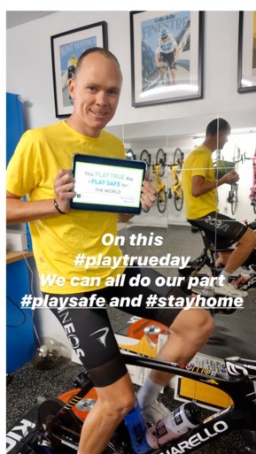 Corona of niet, Chris Froome rijdt al opnieuw in het geel