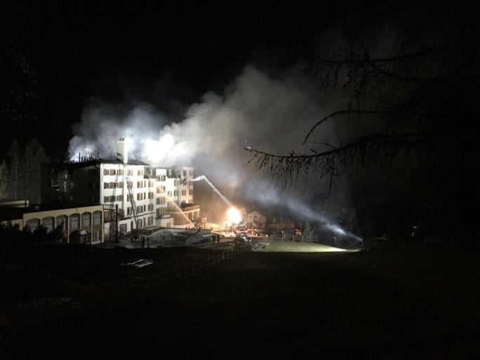 Zware brand in Intersoc-hotel in Zinal: normaal zit het daar vol met Vlamingen, maar nu stond het gelukkig leeg