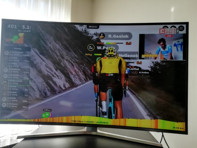 Rohan Dennis wint virtuele bergrit in Zwitserland, Remco Evenepoel zevende