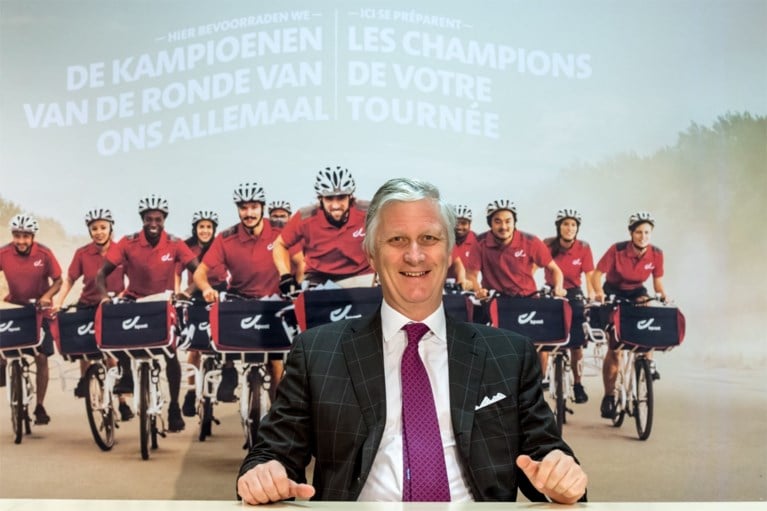Koning Filip brengt bezoek aan distributiekantoor Bpost