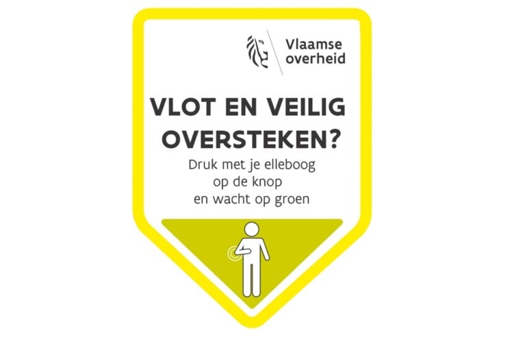 Nieuwe campagne: “Gebruik uw elleboog voor drukknoppen aan verkeerslichten”