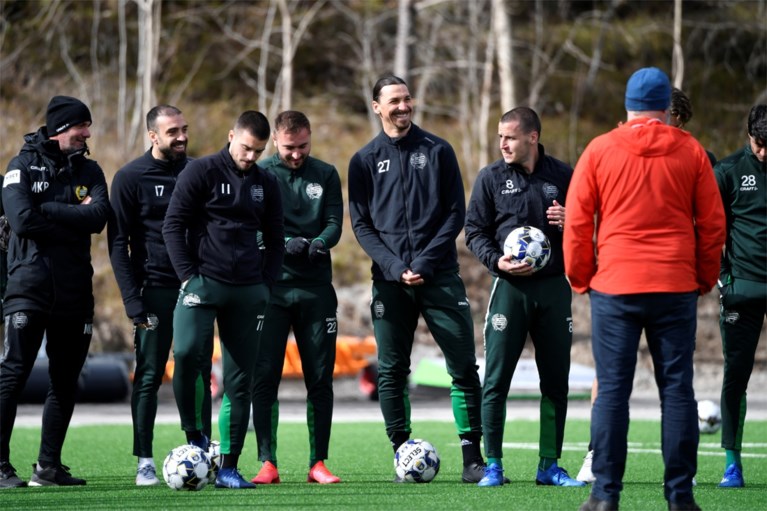 Zlatan Ibrahimovic blijft zijn kunstjes etaleren op training bij het Zweedse Hammarby
