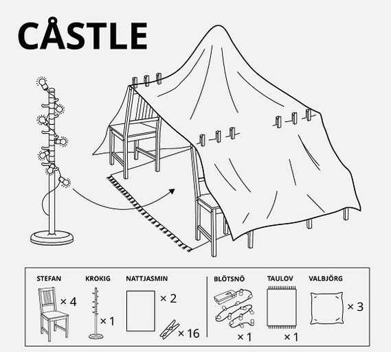 Een fort bouwen in huis? Ikea toont zes keer hoe het moet