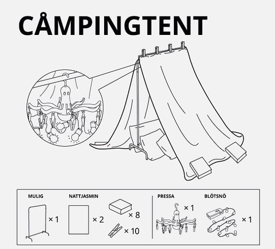 Een fort bouwen in huis? Ikea toont zes keer hoe het moet