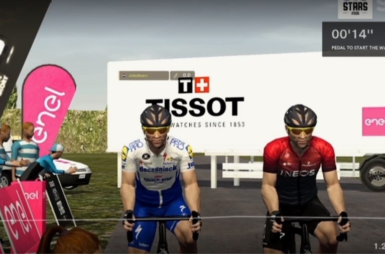 Fabio Jakobsen kroont zich tot sprintkoning in Challenge of the Stars, concurrenten kampen met technische problemen
