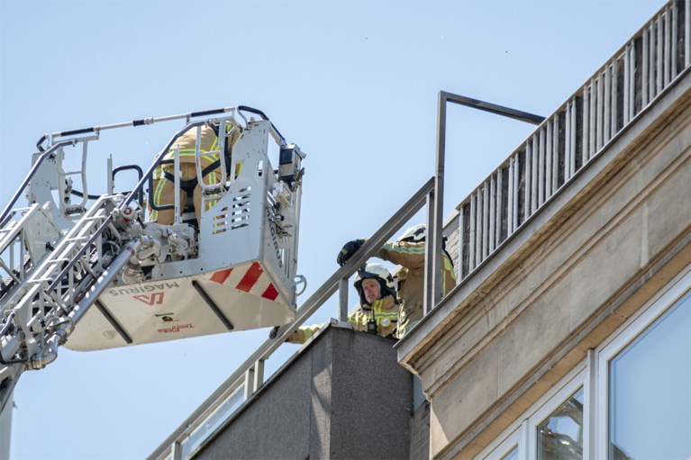 Zetel in brand in appartementsgebouw aan de Zuid