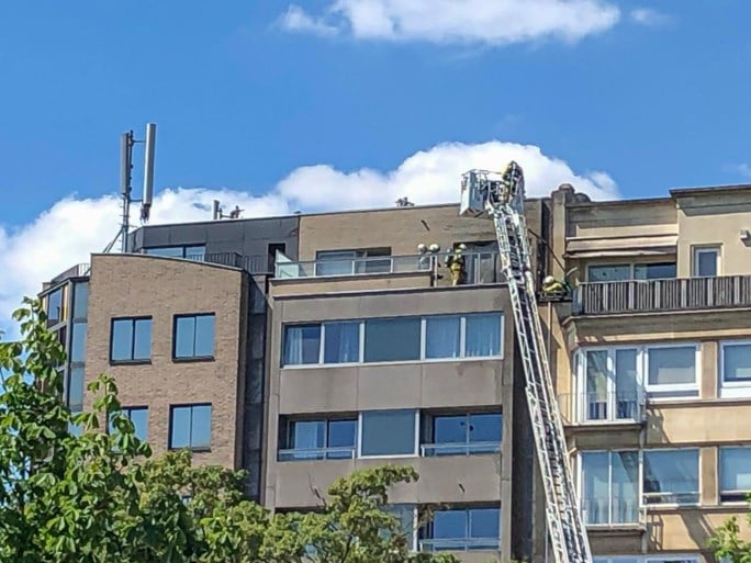 Zetel in brand in appartementsgebouw aan de Zuid
