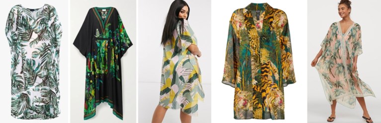TREND. Kaftans voor aan het (opblaasbaar) zwembad
