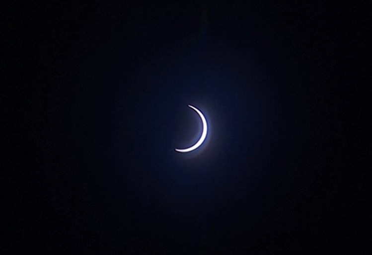 Zo zag de uitzonderlijke ringvormige zonsverduistering eruit