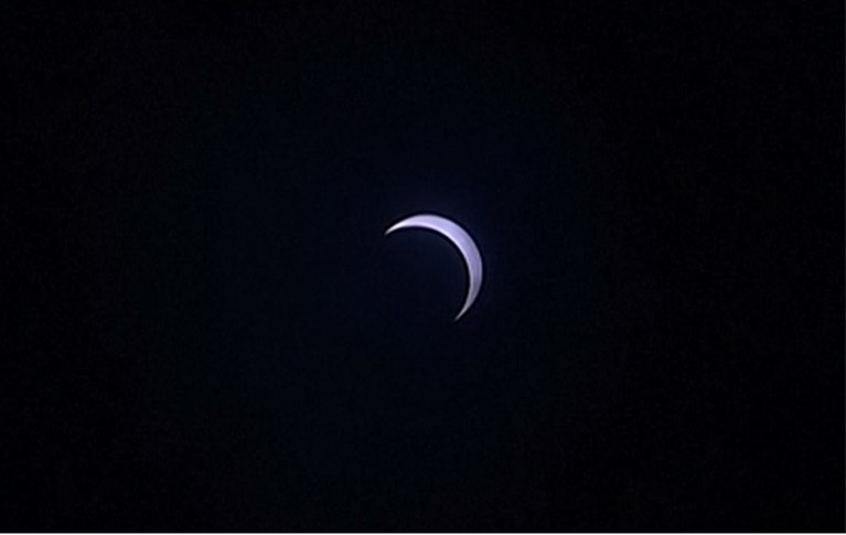 Zo zag de uitzonderlijke ringvormige zonsverduistering eruit