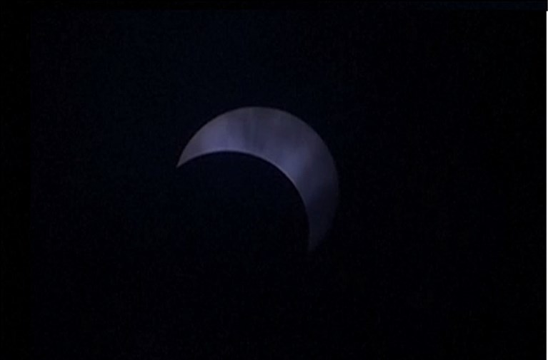Zo zag de uitzonderlijke ringvormige zonsverduistering eruit