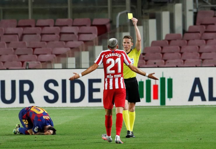 Coach Simeone en Spaanse pers onder de indruk van Carrasco: “Barcelona beefde elke keer hij zich op gang trok”