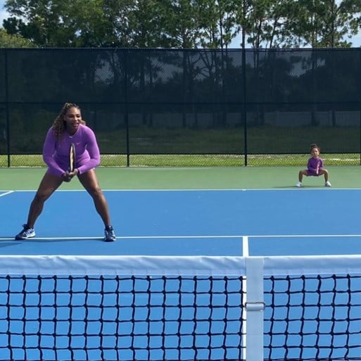 Zo moeder, zo dochter: Serena Williams en Olympia als dubbelduo