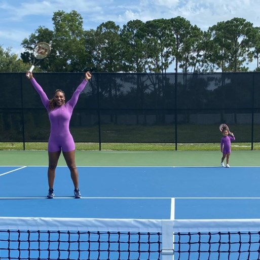 Zo moeder, zo dochter: Serena Williams en Olympia als dubbelduo