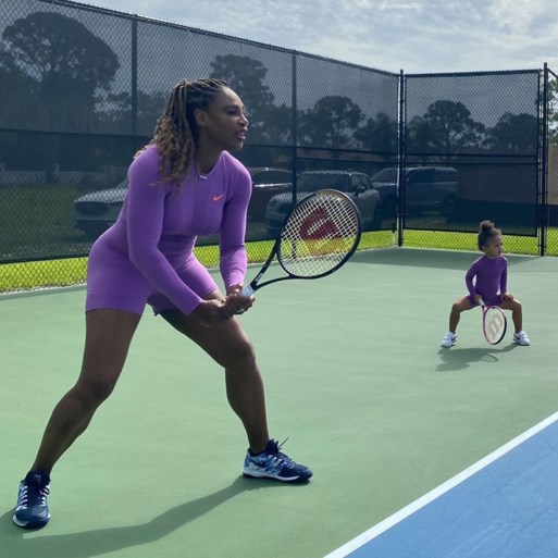Zo moeder, zo dochter: Serena Williams en Olympia als dubbelduo