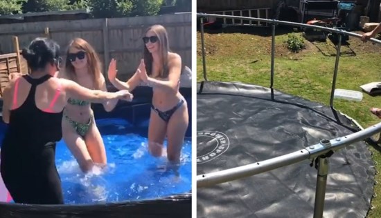 raken Bitterheid Denemarken Mama tovert oude trampoline om in zwembad, en het kostte haar amper 40 euro  | Het Nieuwsblad Mobile