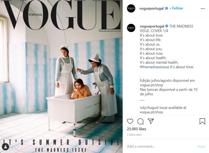Portugese Vogue haalt controversiële cover uit de rekken na kritiek