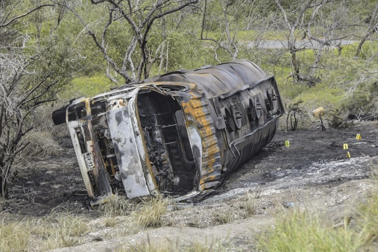 Minstens 7 doden en 46 gewonden nadat gekantelde tankwagen ontploft in Colombia