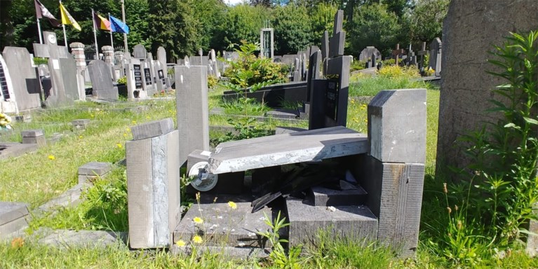 Tientallen graven vernield op kerkhof Wondelgem: “Daders moeten verantwoording afleggen”