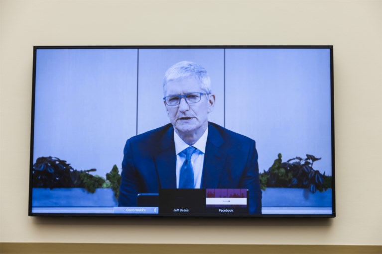 Toplui Apple, Amazon, Facebook en Google op de rooster gelegd in Amerikaans Congres