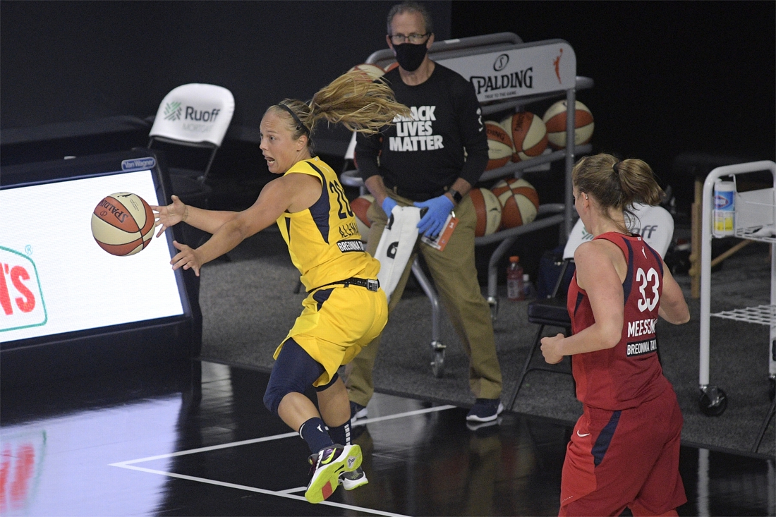 Wat een debuut voor Julie Allemand in WNBA: bijna triple-double in vierde match