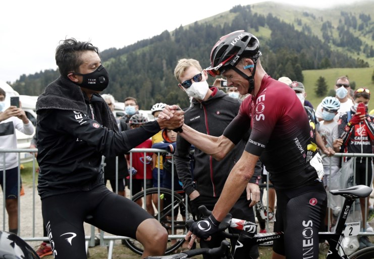 Chris Froome ontpopt zich tot de perfecte helper voor Egan Bernal, maar wil nog geen conclusies trekken: “Tour is nog maand weg”