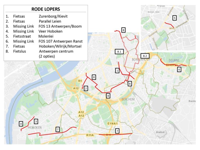 Een derde extra fietsstraten al aangelegd