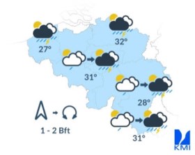 KMI waarschuwt voor onweer: code geel in alle provincies