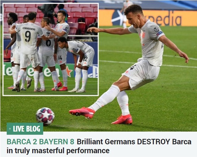 Titels liegen er niet om na sensationele kwartfinale Barcelona-Bayern: ‘Zege van de eeuw’ versus ‘Historische slachting’