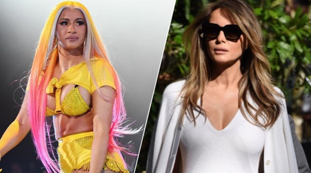 Cardi B gooit naaktfoto van Melania Trump online na rel op ...