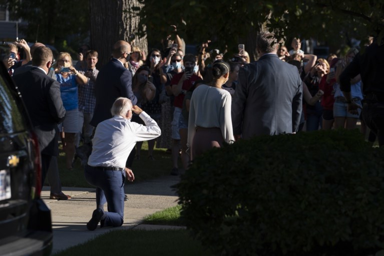 Joe Biden belt met Jacob Blake en bezoekt Kenosha