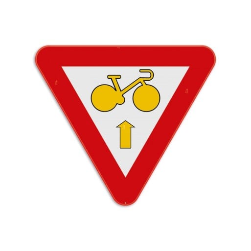 Met deze borden kun je bij rood licht toch nog rechtdoor fietsen en/of rechts afslaan