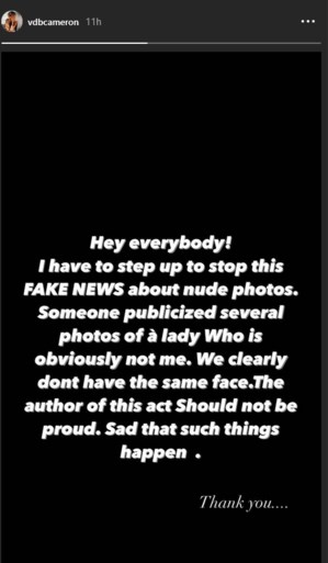Cameron Vandenbroucke is boos over naaktfoto’s: “Fake news: triest dat zulke dingen gebeuren”