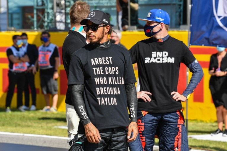 Hamilton krijgt geen sanctie voor dragen van t-shirt met opvallende boodschap
