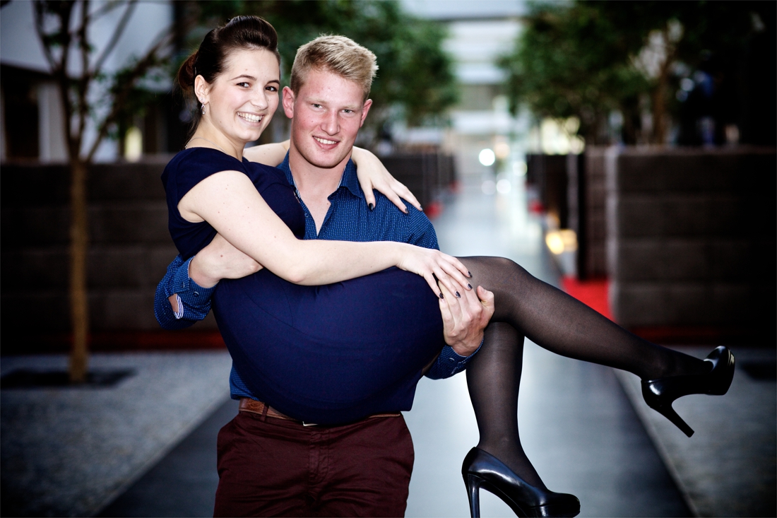 Four months after the birth of second child: Nathalie and Geof …