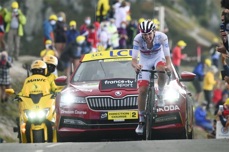 Uitslag etappe 17 Tour de France. Miguel Angel Lopez wint koninginnenrit, Roglic vergroot op Col de la Loze voorsprong op Pogacar