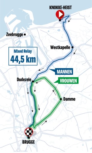 Zo ziet het tijdritparcours van het WK wielrennen Flanders 2021 eruit: strand, wind en historisch erfgoed