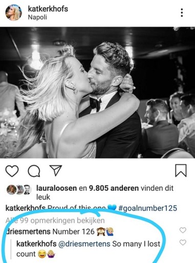 Dries Mertens scoort (alweer) voor winnend Napoli, maar Kat Kerkhofs misrekent zich: “Ik ben de tel kwijtgeraakt”