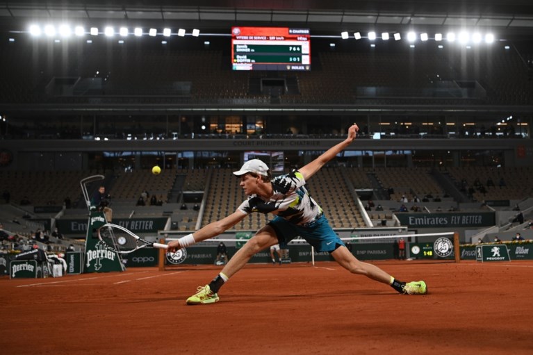 David Goffin krijgt pak voor de broek van Italiaans toptalent en mag meteen inpakken op Roland Garros