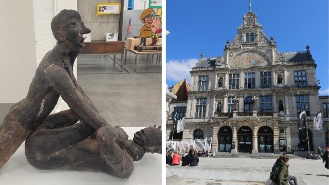 Stadsschouwburg puts sculpture of rape in entrance … (Ghent)