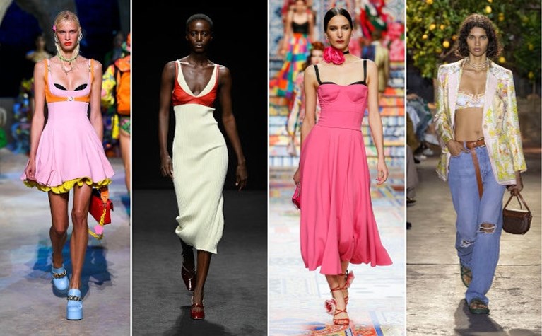 Poppen op de catwalk en zichtbare beha’s: dit zijn de hoogtepunten van de modeweek in Milaan