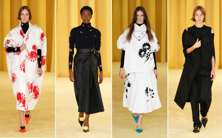 Poppen op de catwalk en zichtbare beha’s: dit zijn de hoogtepunten van de modeweek in Milaan